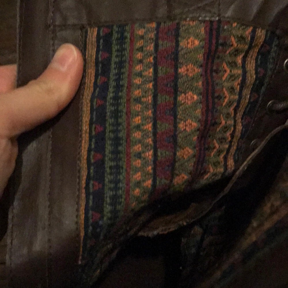 Steve Madden Lace Up Combat Boots Brown Leather - Picture 4 of 7